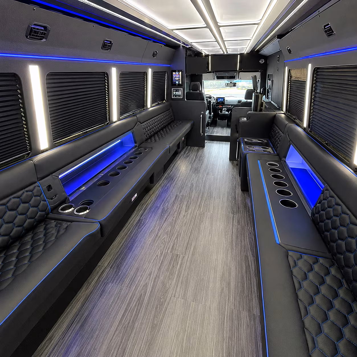 gulfport party bus rental interior