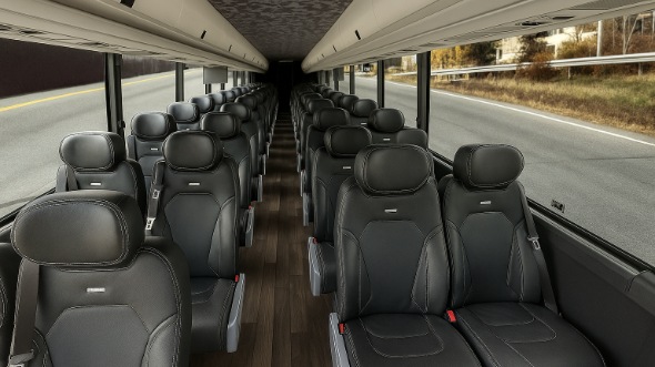 Interior of Charter Bus Company Gulfport's 15 Passenger Minibus in Gulfport
