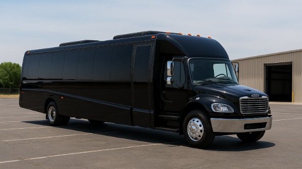 Exterior of Charter Bus Company Gulfport's 18 Passenger Minibus in Gulfport