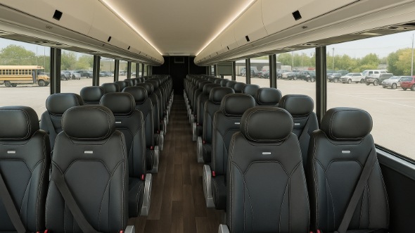 Interior of Charter Bus Company Gulfport's 18 Passenger Minibus in Gulfport