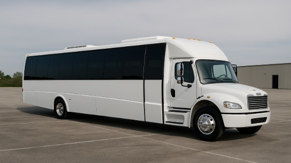 Exterior of Charter Bus Company Shreveport's 28 Passenger Mini bus in Shreveport