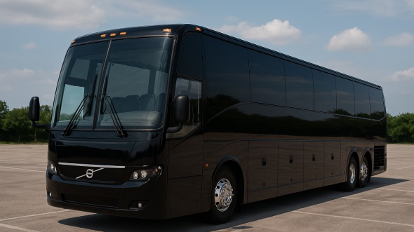Exterior of Charter Bus Company Gulfport's 50 Passenger Charter Bus in Gulfport