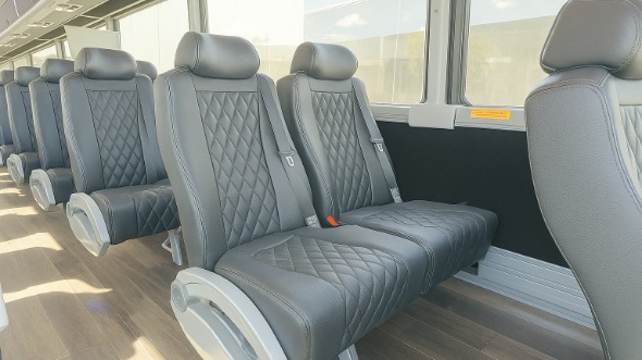 gulfport 28 passenger minibus inside