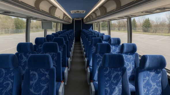 gulfport 55 passenger charter bus inside