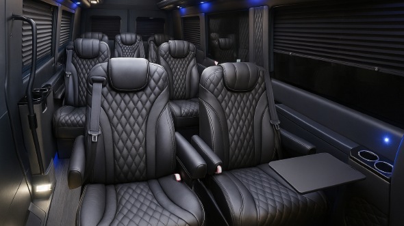 gulfport sprinter van with driver inside