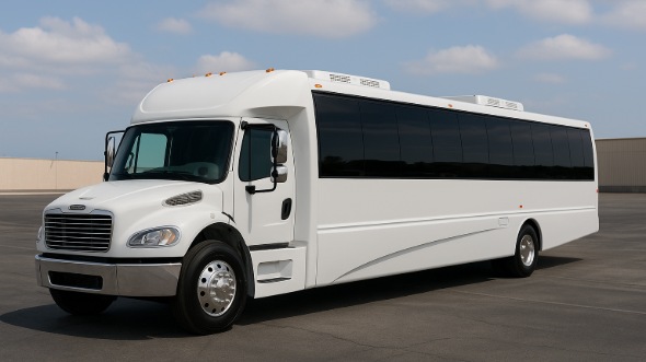 Exterior of Charter Bus Company Gulfport's Party Bus in Gulfport