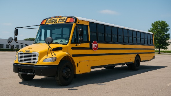 Exterior of Charter Bus Company Gulfport's School Bus in Gulfport